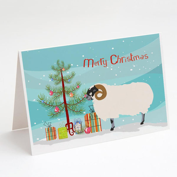 Buy this Scottish Blackface Sheep Christmas Greeting Cards and Envelopes Pack of 8