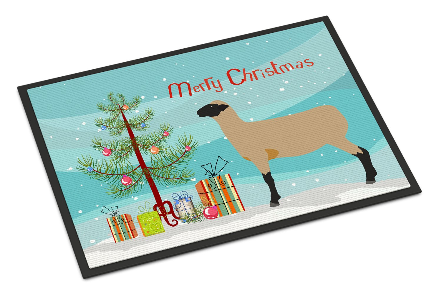 Hampshire Down Sheep Christmas Indoor or Outdoor Mat 24x36 BB9343JMAT