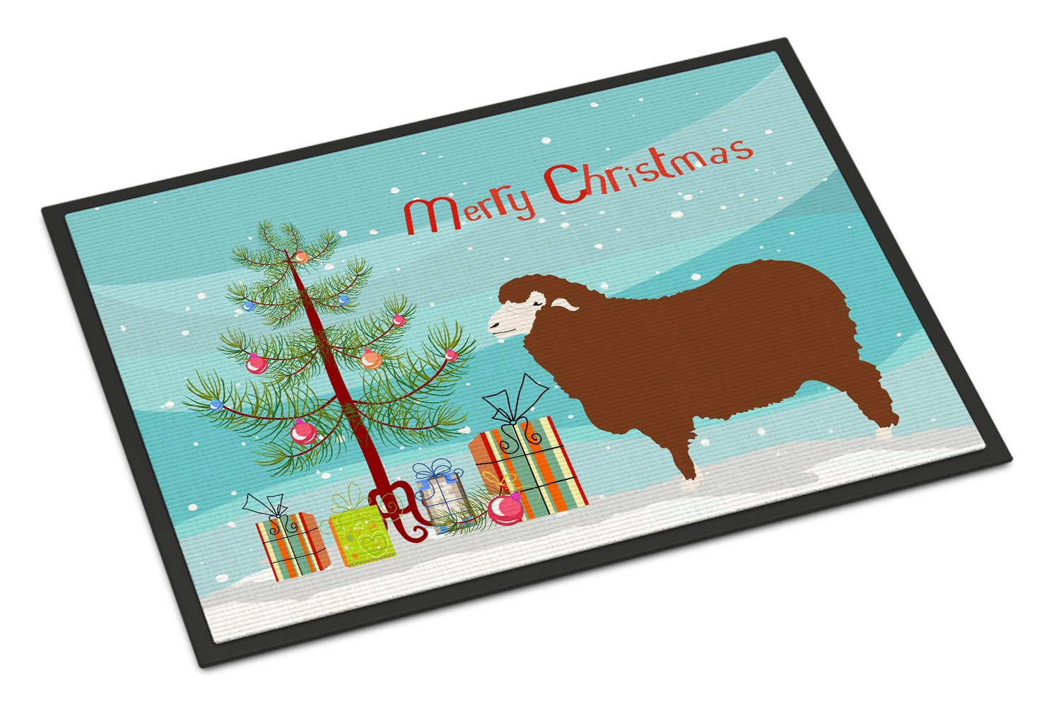 Merino Sheep Christmas Indoor or Outdoor Mat 24x36 BB9348JMAT