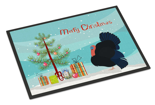 Norfolk Black Turkey Christmas Indoor or Outdoor Mat 24x36 BB9352JMAT by Caroline's Treasures