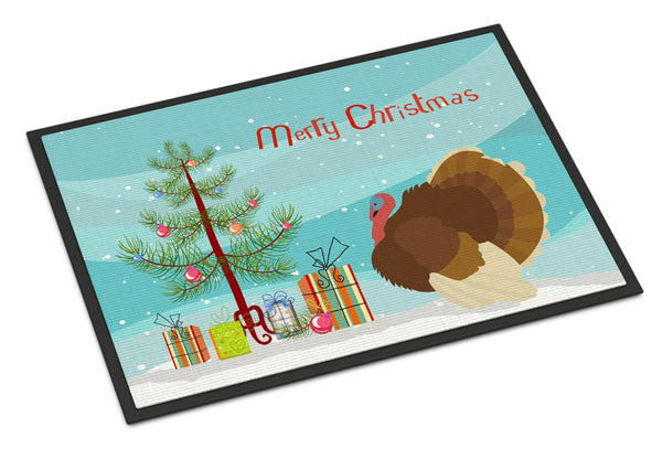 French Turkey Dindon Christmas Indoor or Outdoor Mat 24x36 BB9357JMAT by Caroline's Treasures