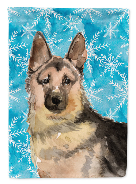 German Shepherd Winter Flag Garden Size BB9453GF  the-store.com.