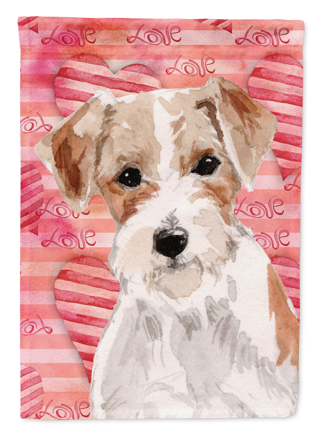 Wire Hair Jack Russell Love Flag Garden Size BB9473GF