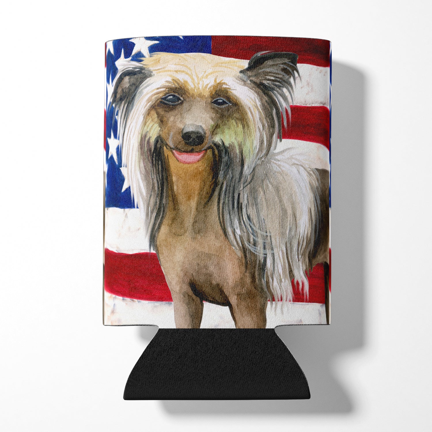 Chinese+Crested+Patriotic+Can+or+Bottle+Hugger+BB9659CC