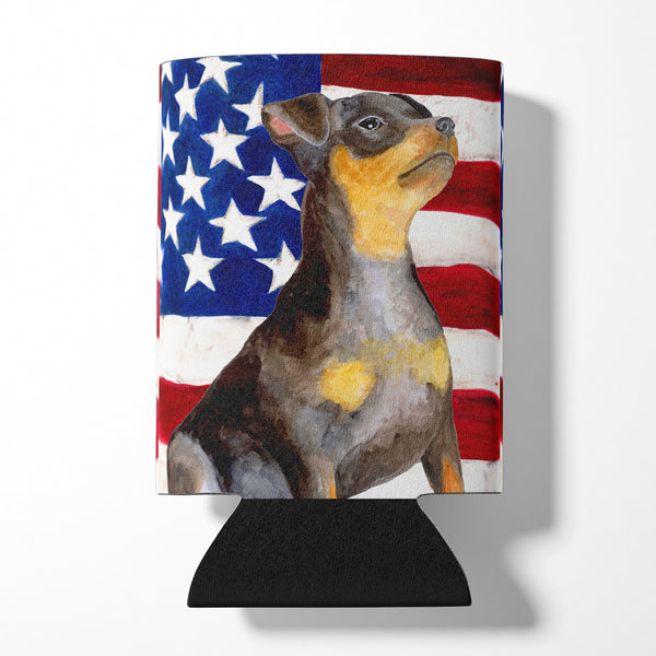 Miniature Pinscher #2 Patriotic Can or Bottle Hugger BB9724CC  the-store.com.