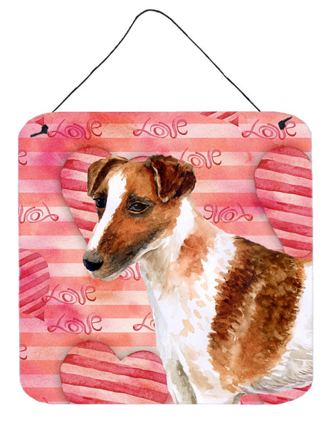 Smooth Fox Terrier Love Wall or Door Hanging Prints BB9734DS66 by Caroline's Treasures