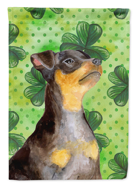 Miniature Pinscher #2 St Patrick's Flag Garden Size BB9898GF  the-store.com.