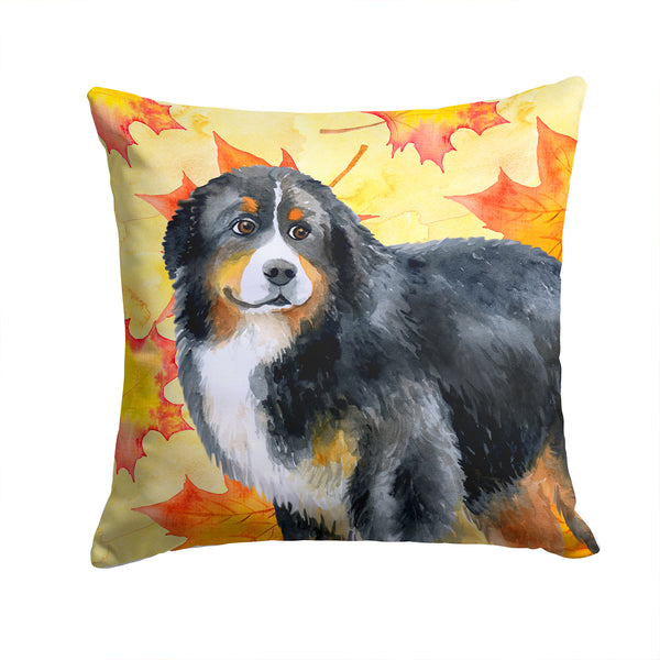 Bernese Mountain Dog Fall Fabric Decorative Pillow BB9906PW1414 - the-store.com