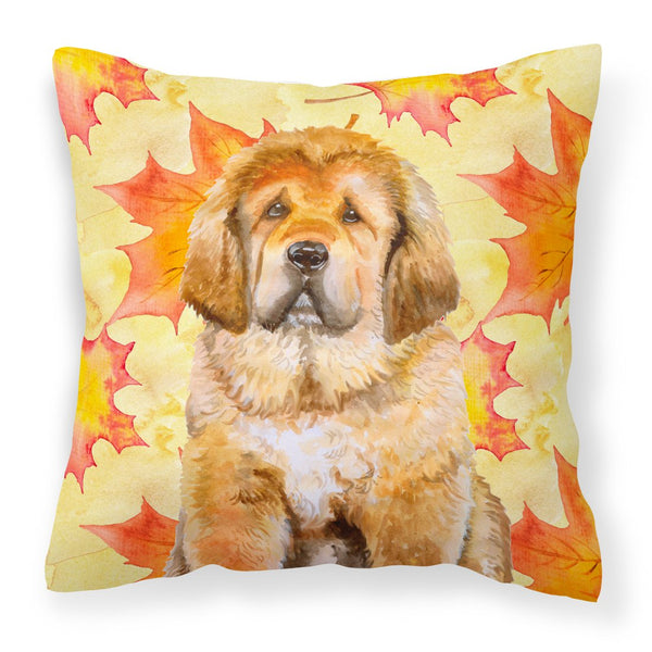 Tibetan Mastiff Fall Fabric Decorative Pillow BB9982PW1818 by Caroline's Treasures