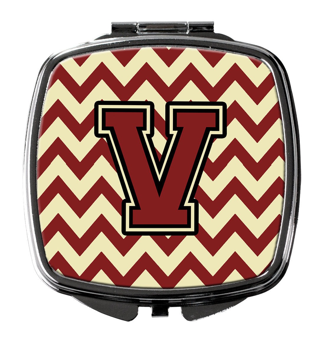 Carolines Treasures CJ1079-VSCM Letter V Football Crimson & White