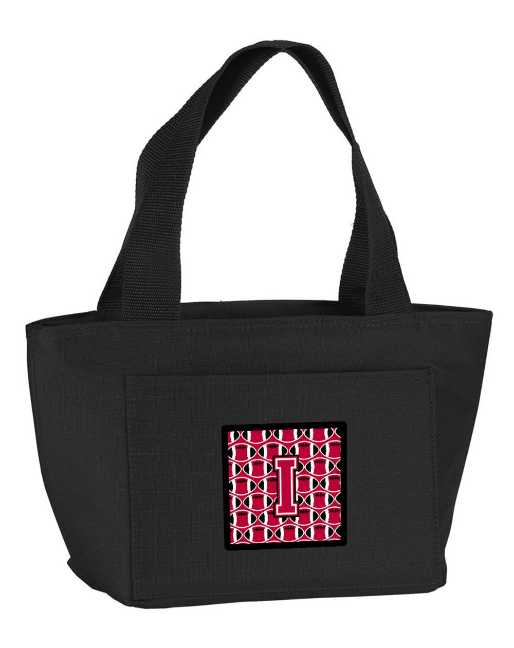 Letter I Football Crimson and White Lunch Bag CJ1079-IBK-8808