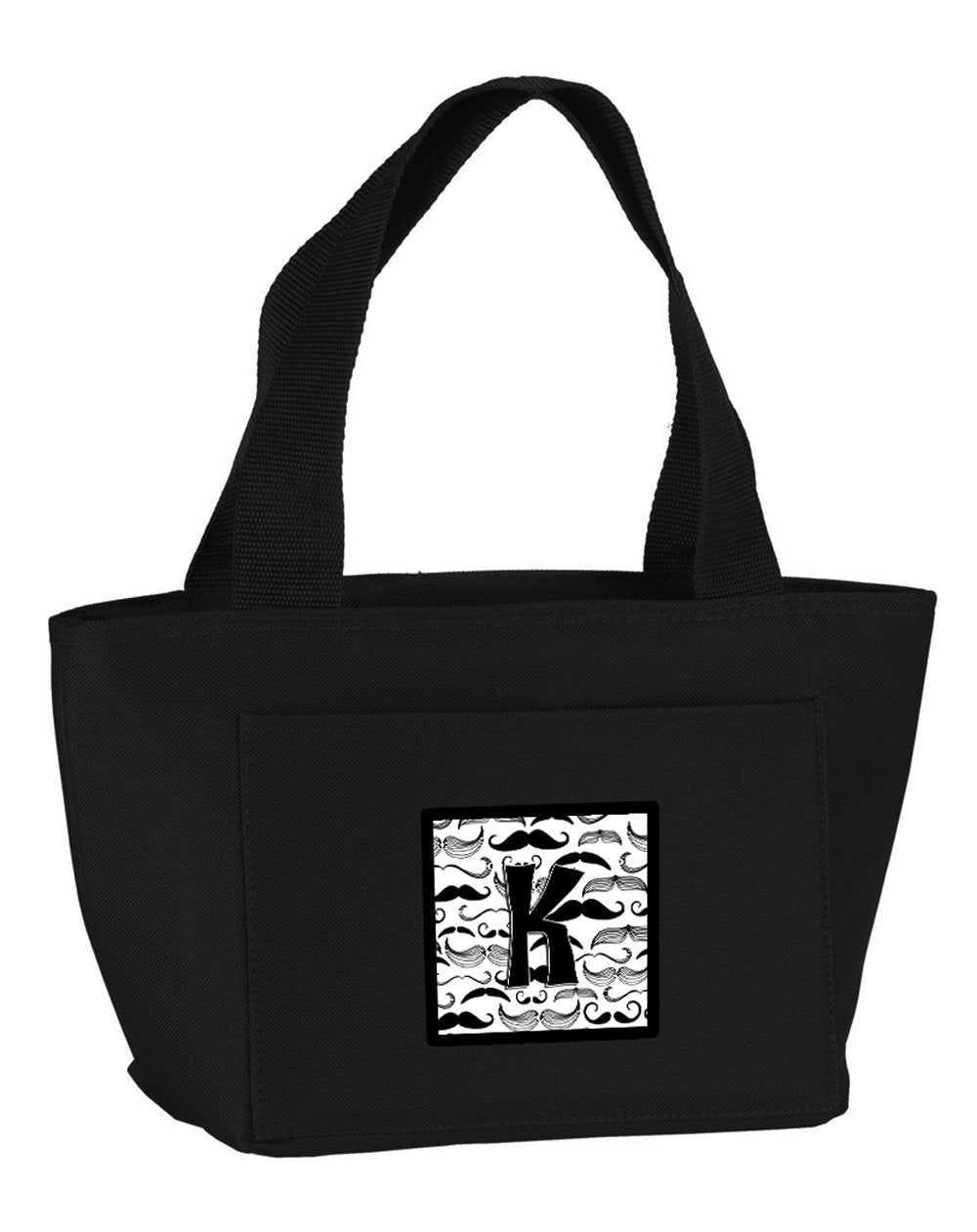 Letter K Moustache Initial Lunch Bag CJ2009-KBK-8808