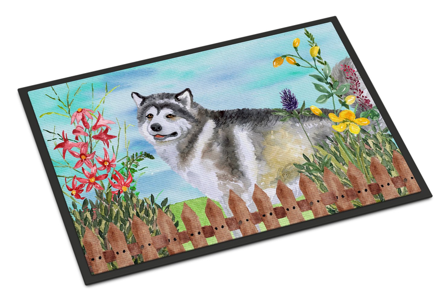 Alaskan Malamute Spring Indoor or Outdoor Mat 24x36 CK1200JMAT