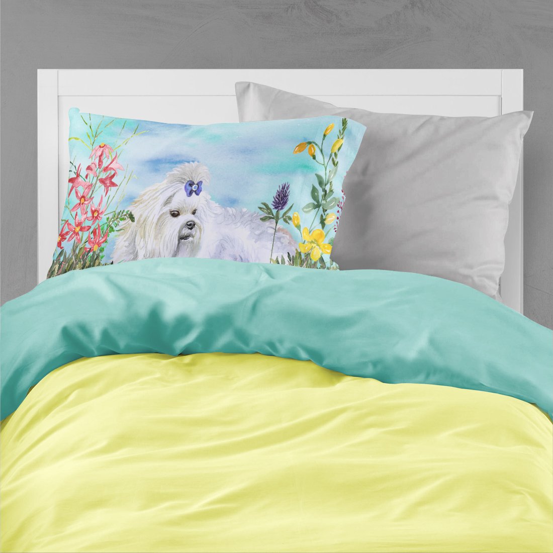 Maltese Spring Fabric Standard Pillowcase CK1213PILLOWCASE