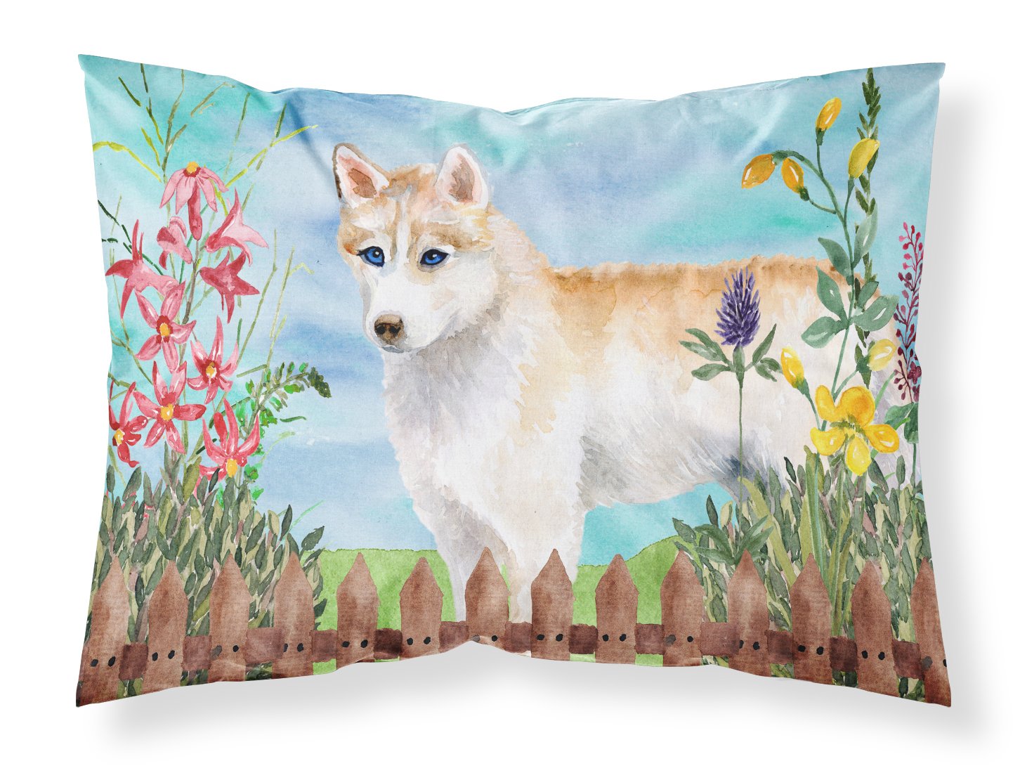 Siberian Husky Spring Fabric Standard Pillowcase CK1217PILLOWCASE