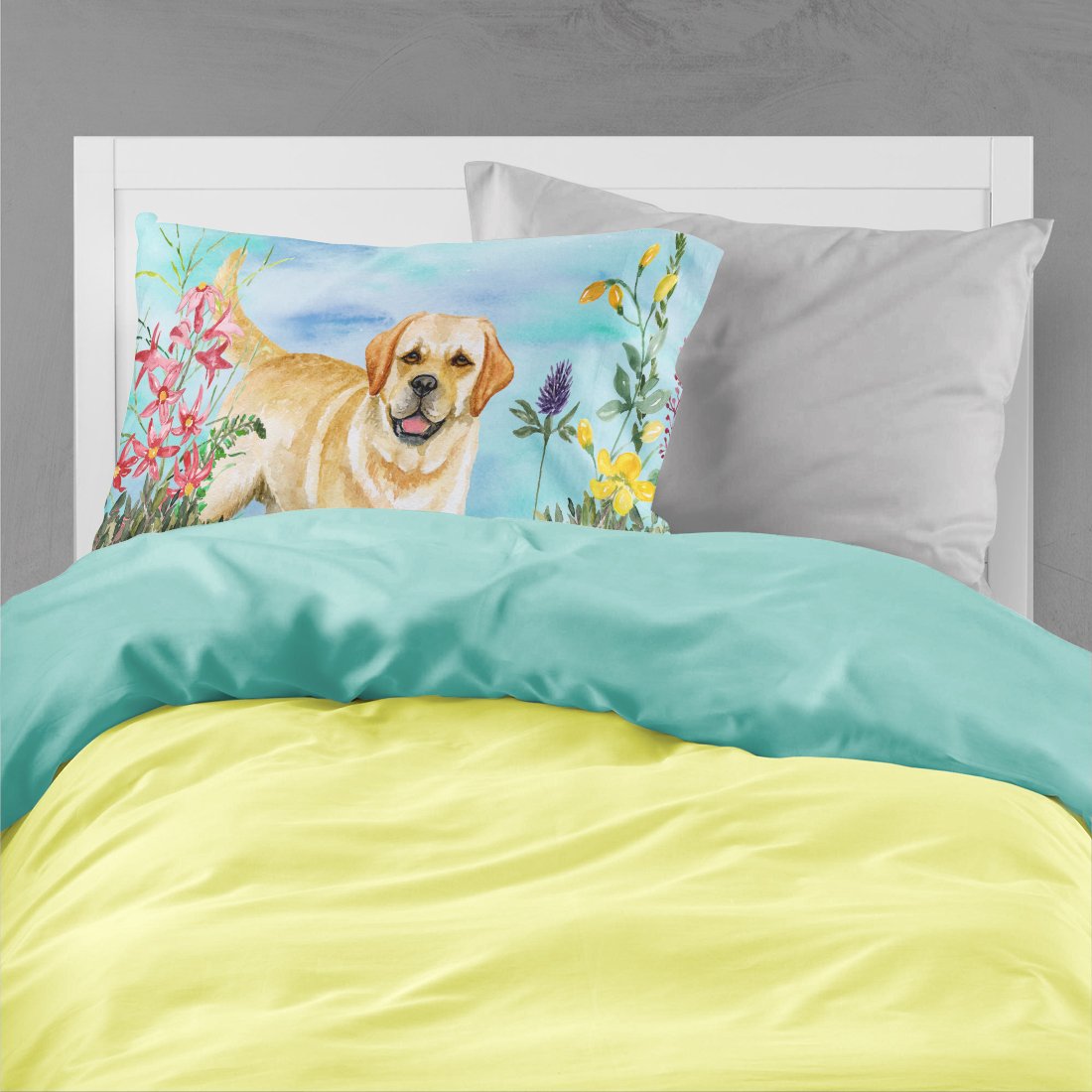 Golden Retriever Spring Fabric Standard Pillowcase CK1226PILLOWCASE