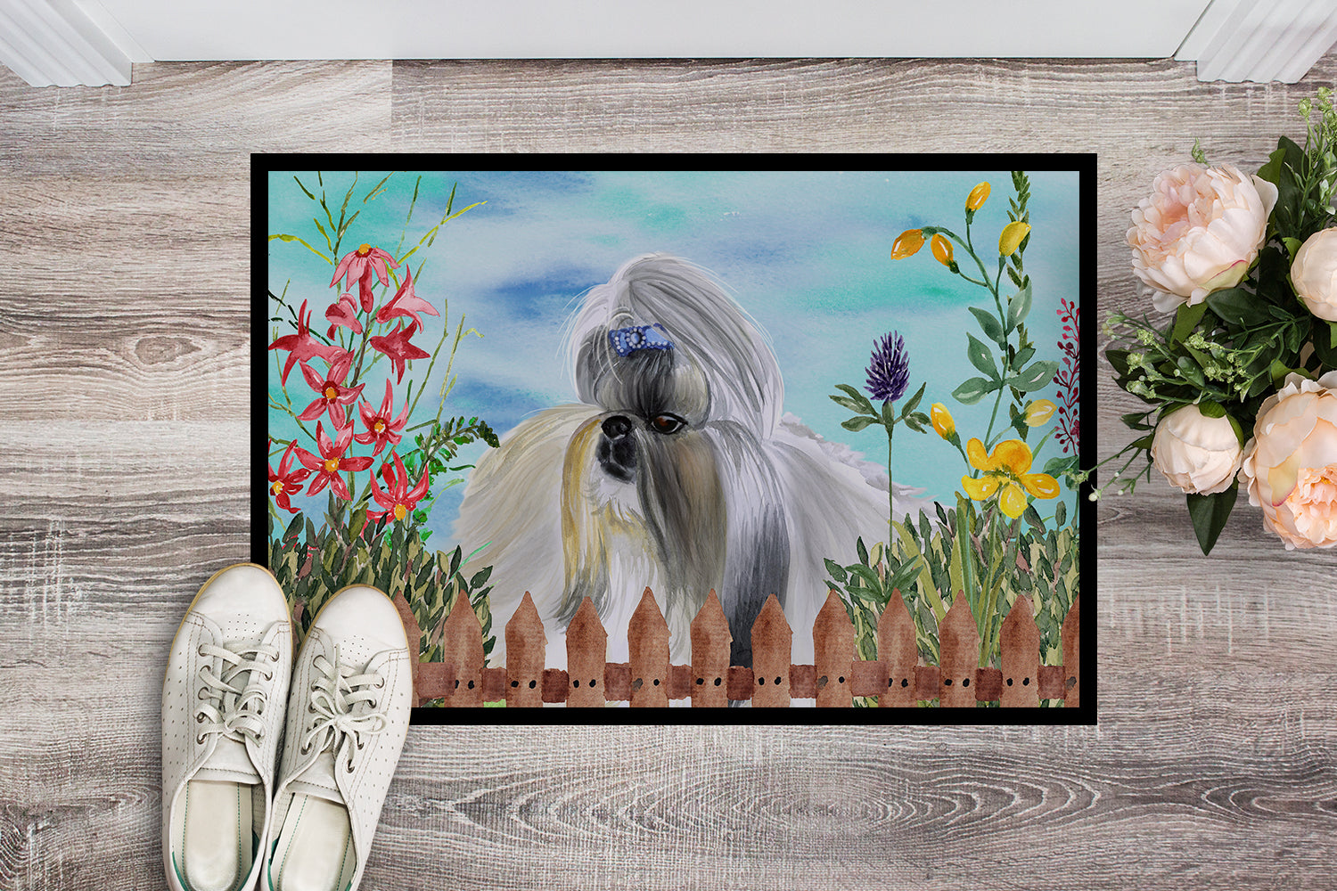 Shih Tzu Spring Indoor or Outdoor Mat 18x27 CK1228MAT