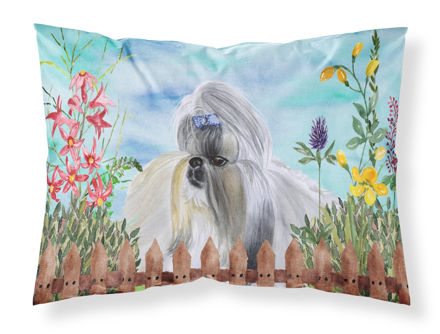 Shih Tzu Spring Fabric Standard Pillowcase CK1228PILLOWCASE