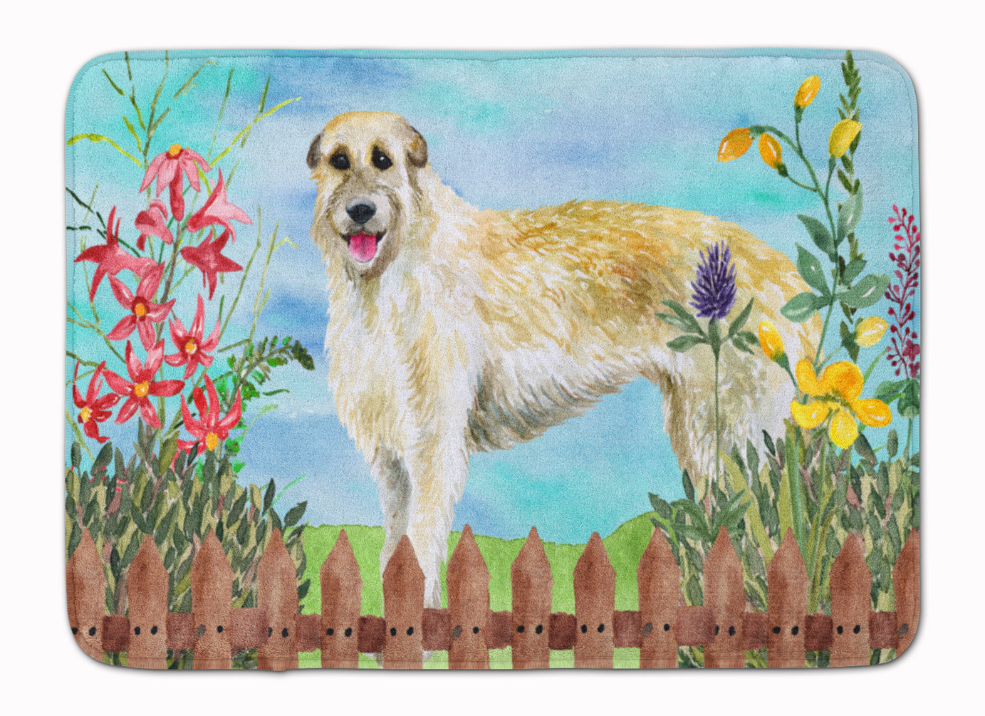 Irish Wolfhound Spring Machine Washable Memory Foam Mat CK1232RUG