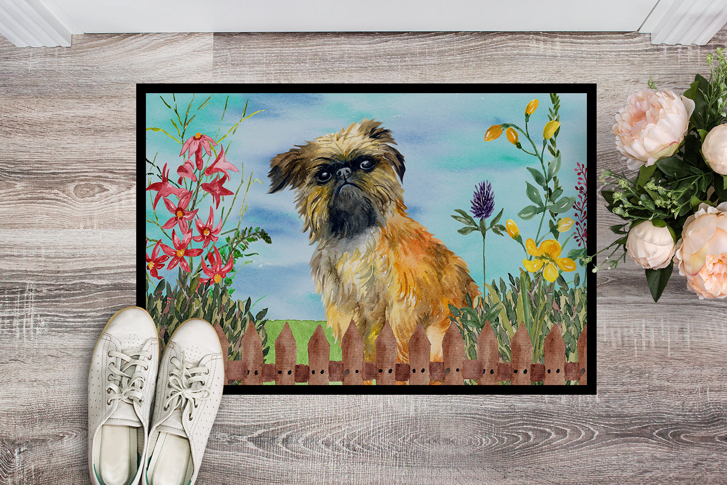 Brussels Griffon Spring Indoor or Outdoor Mat 18x27 CK1249MAT