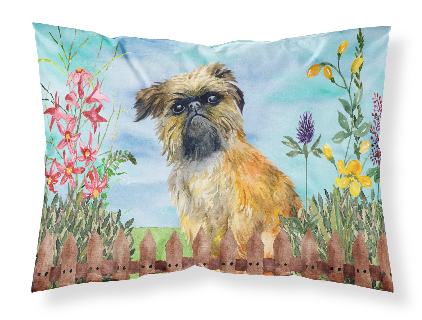 Brussels Griffon Spring Fabric Standard Pillowcase CK1249PILLOWCASE