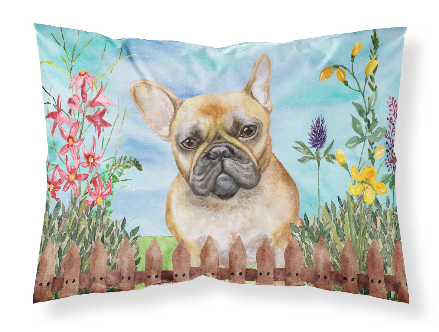 French Bulldog Spring Fabric Standard Pillowcase CK1250PILLOWCASE