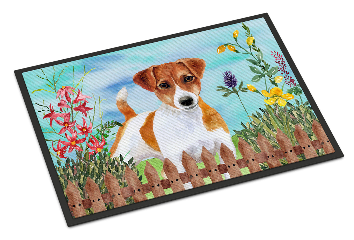 Jack Russell Terrier Spring Indoor or Outdoor Mat 18x27 CK1251MAT