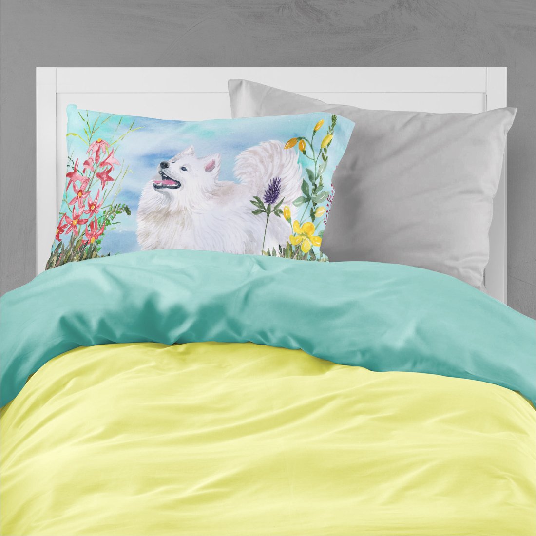 Samoyed Spring Fabric Standard Pillowcase CK1253PILLOWCASE