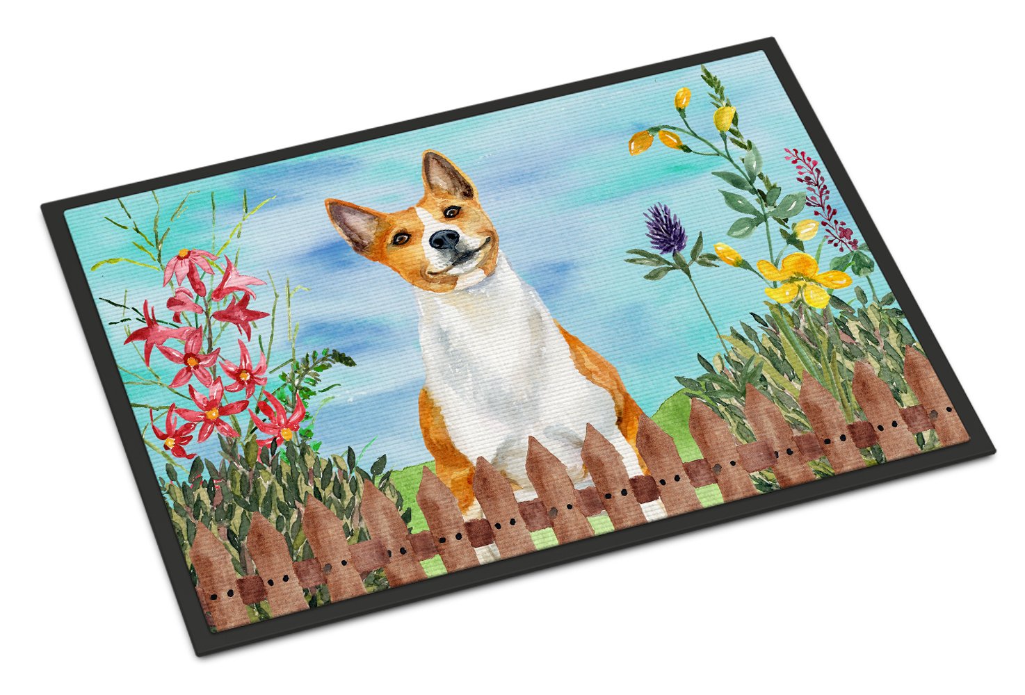 Basenji Spring Indoor or Outdoor Mat 24x36 CK1254JMAT