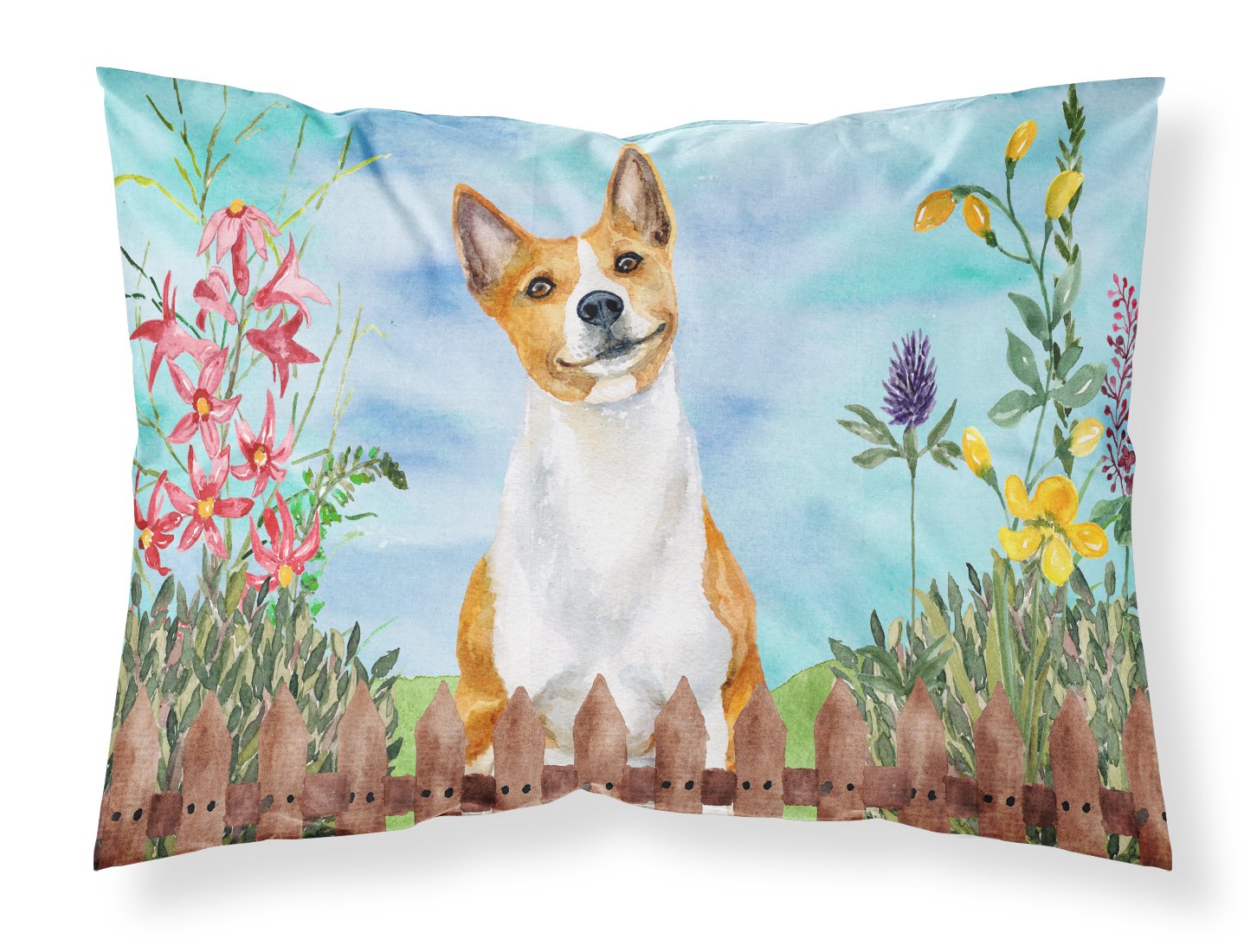 Basenji Spring Fabric Standard Pillowcase CK1254PILLOWCASE