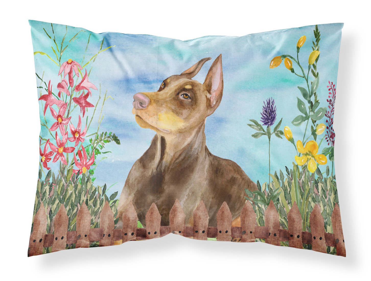 Doberman Pinscher Spring Fabric Standard Pillowcase CK1271PILLOWCASE