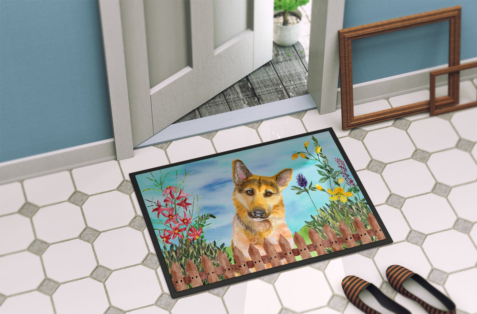 German Shepherd #2 Spring Indoor or Outdoor Mat 24x36 CK1273JMAT