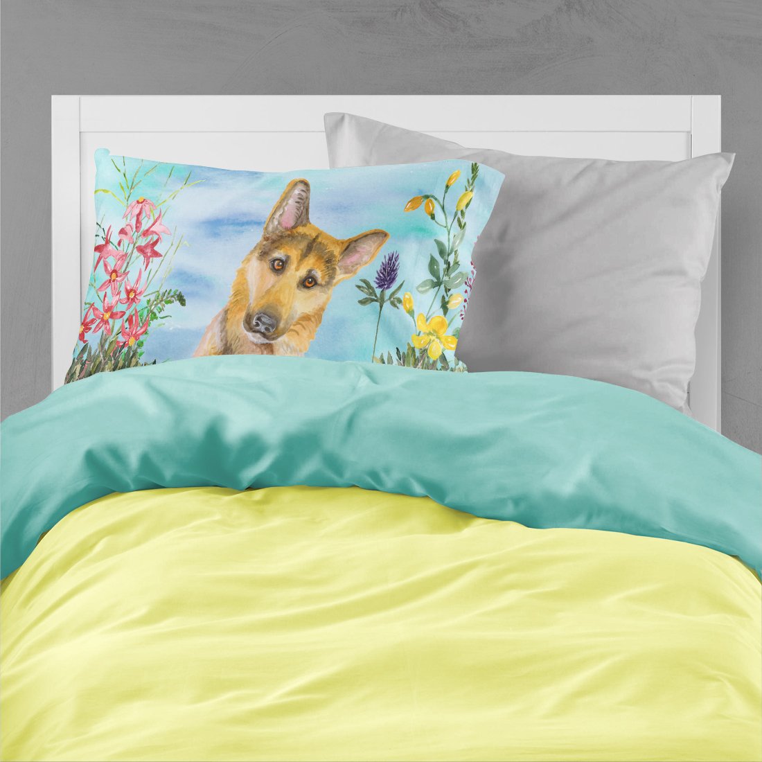 German Shepherd #2 Spring Fabric Standard Pillowcase CK1273PILLOWCASE