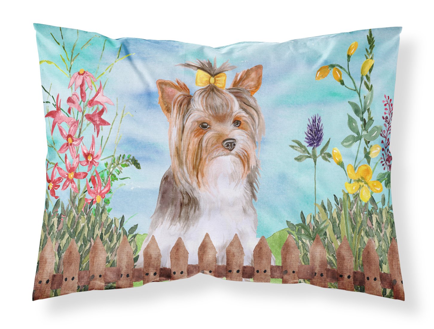 Yorkshire Terrier #2 Spring Fabric Standard Pillowcase CK1285PILLOWCASE