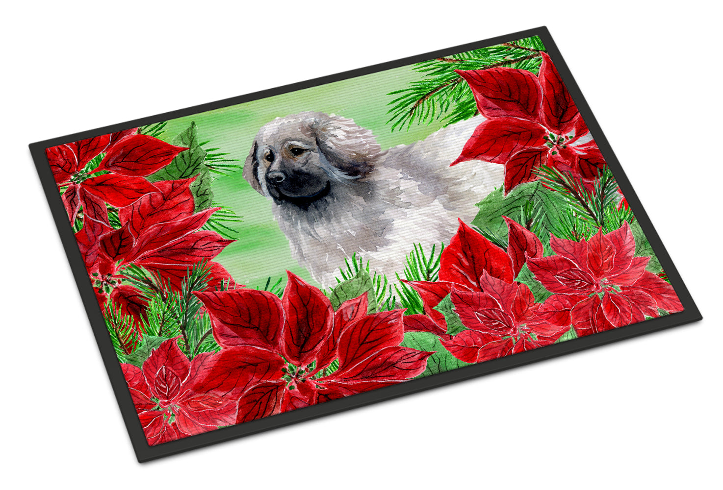 Moscow Watchdog Poinsettas Indoor or Outdoor Mat 18x27 CK1321MAT