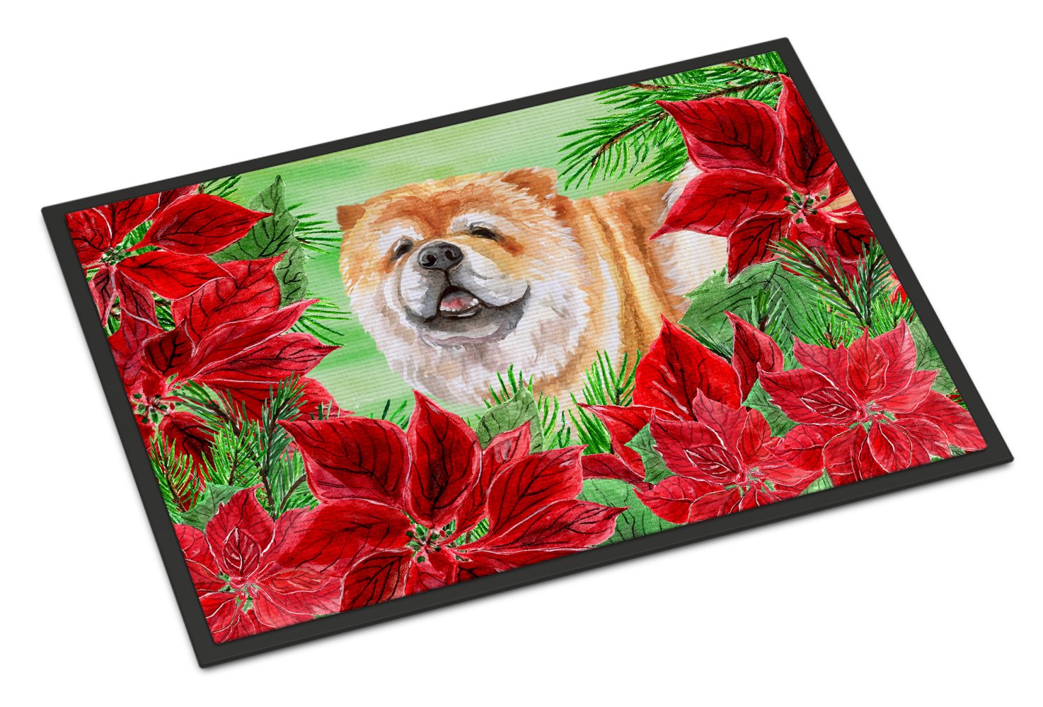 Cane Corso Poinsettas Indoor or Outdoor Mat 24x36 CK1343JMAT