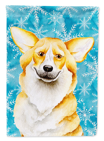 Corgi Winter Flag Garden Size CK1411GF  the-store.com.