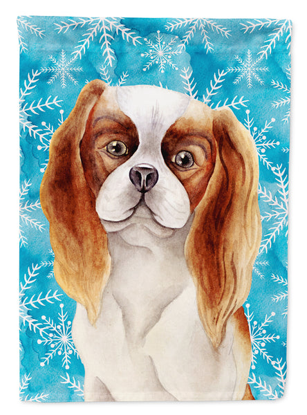 Cavalier Spaniel Winter Flag Garden Size CK1412GF  the-store.com.