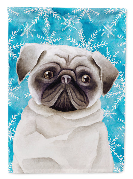 Pug Winter Flag Garden Size CK1413GF  the-store.com.