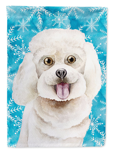 Bichon Frise Winter Flag Garden Size CK1416GF  the-store.com.