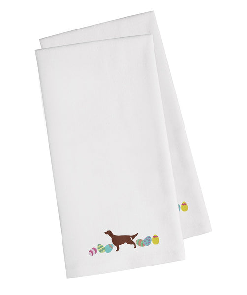 Irish Setter Easter White Embroidered Kitchen Towel Set of 2 CK1652WHTWE by Caroline's Treasures