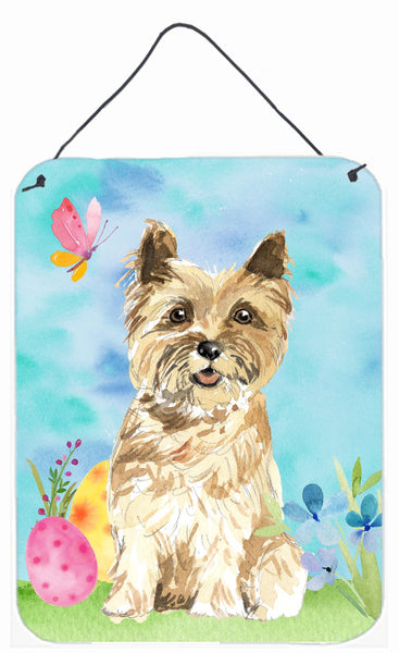 Easter Eggs Cairn Terrier Wall or Door Hanging Prints CK1920DS1216 by Caroline's Treasures