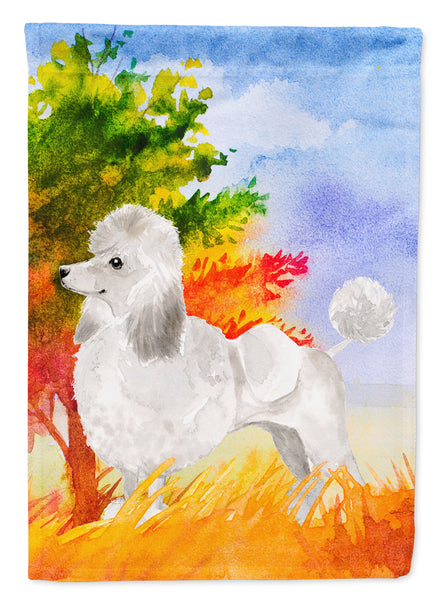 Fall Poodle Flag Garden Size CK1929GF  the-store.com.