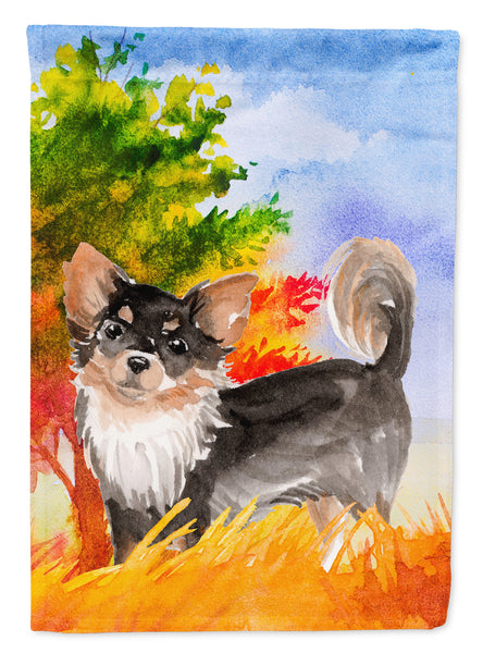 Fall Chihuahua Flag Garden Size CK1937GF  the-store.com.