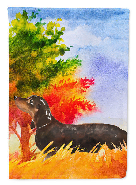 Fall Dachshund Flag Garden Size CK1958GF  the-store.com.