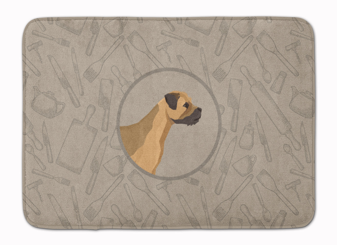 Border+Terrier+In+the+Kitchen+Machine+Washable+Memory+Foam+Mat+CK2170RUG+-+the-store.com