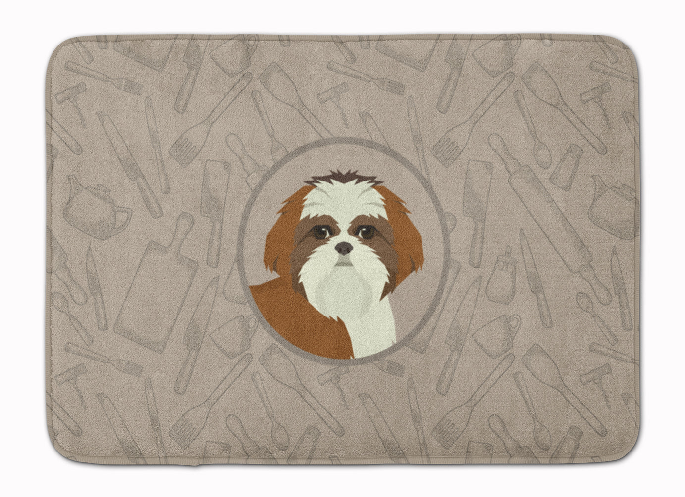 Shih Tzu In the Kitchen Machine Washable Memory Foam Mat CK2210RUG