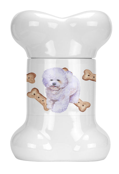 Bichon Frise Bone Shaped Treat Jar CK2228BSTJ by Caroline's Treasures