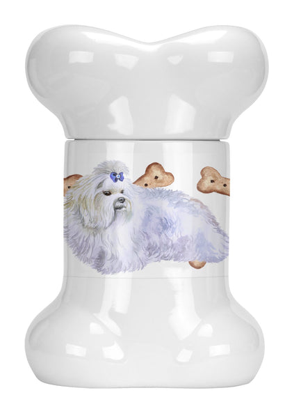 Maltese Bone Shaped Treat Jar CK2231BSTJ by Caroline's Treasures