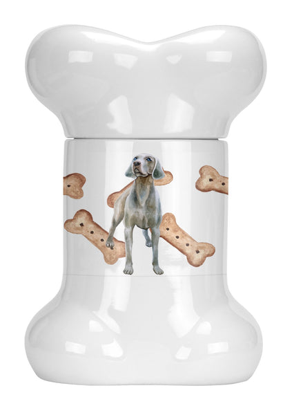 Weimaraner Bone Shaped Treat Jar CK2254BSTJ by Caroline's Treasures